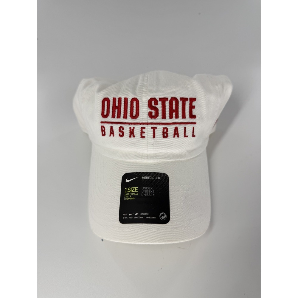 Nike Ohio State Buckeyes Basketball Unisex Heritage86 Campus Cap Hat New OSFM